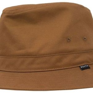 Brixton Cotton Fedora Bucket Hat Coffee color